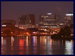 Wilmington DE skyline by night